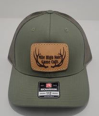 Mile High Hats- Rounded Rectangle Leather Logo