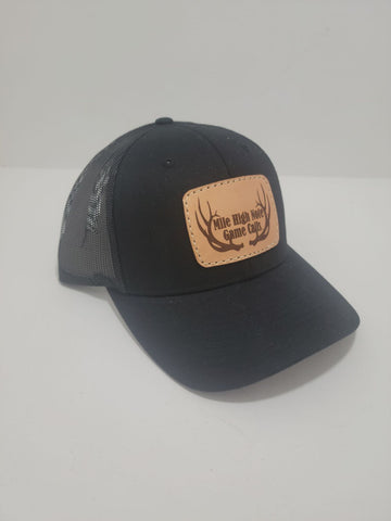 Mile High Hats- Rounded Rectangle Leather Logo