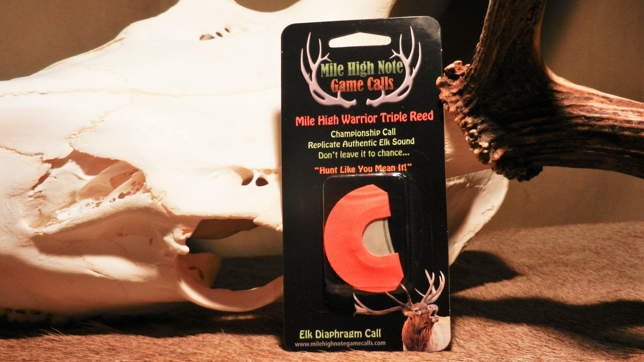 B Mile High Warrior ™ Elk Call Triple Reed Diaphragm Mile High Note