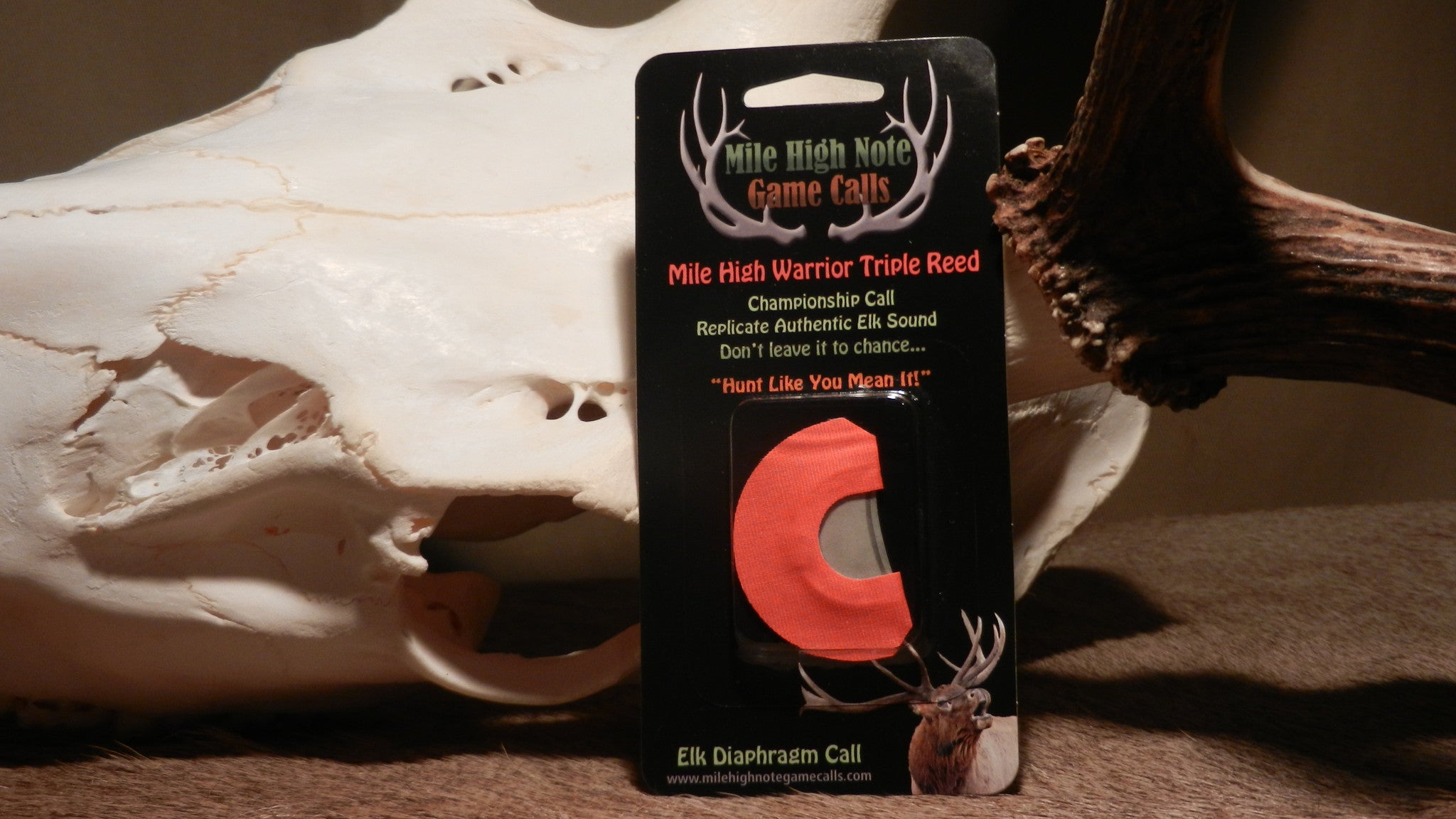 B Mile High Warrior ™ Elk Call Triple Reed Diaphragm Mile High Note