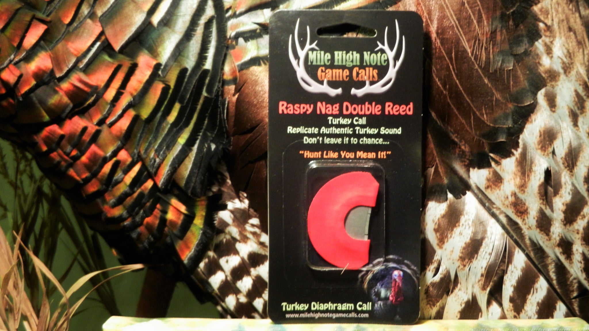 AA Raspy Nag ™ Turkey Double Reed Diaphragm Call Mile High Note Game