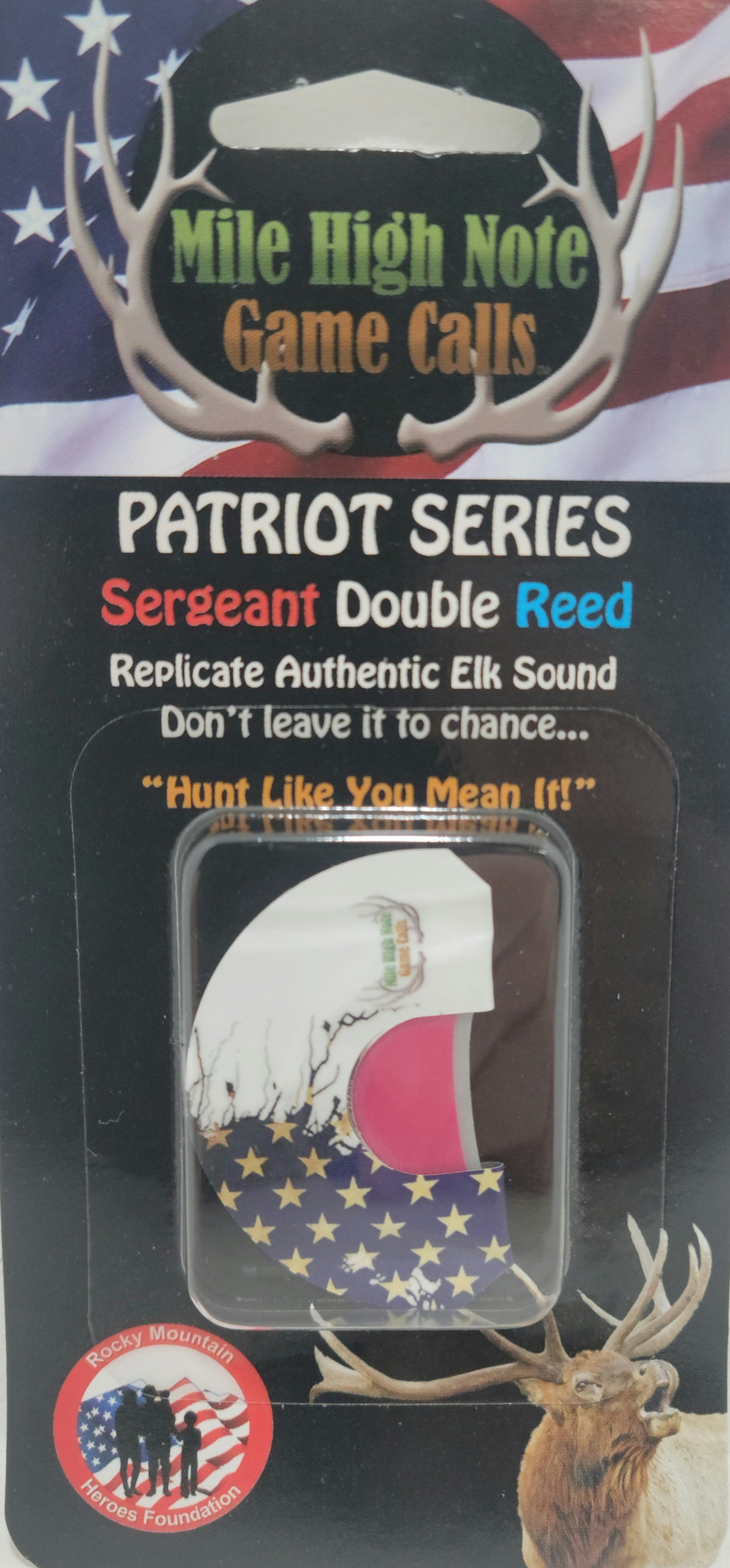 Patriot Series Sergeant Double Reed Elk Diaphragm Call Mile High